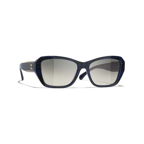 chanel butterfly sunglasses acetate|Butterfly Sunglasses Acetate & Metal Blue & Gray. Lenses: Blue .